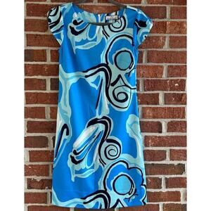 CK Bradley Swirl Print Shift Dress – Size S
